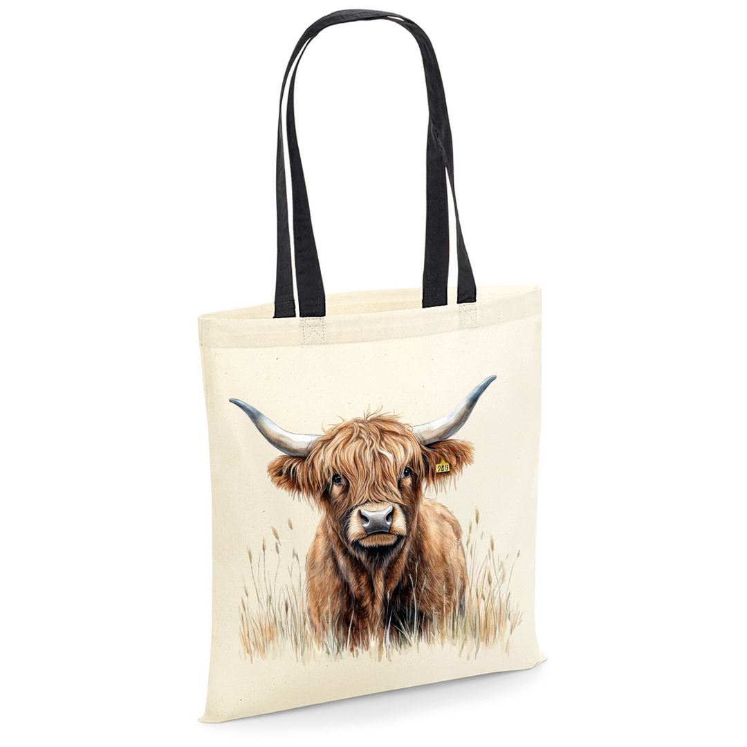 HOCHLAND-RIND III Baumwolltasche