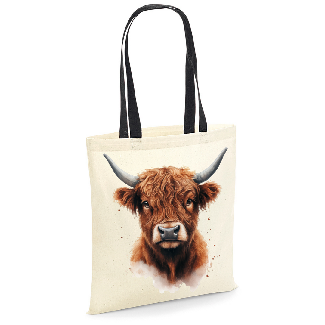 HOCHLAND-RIND II Baumwolltasche