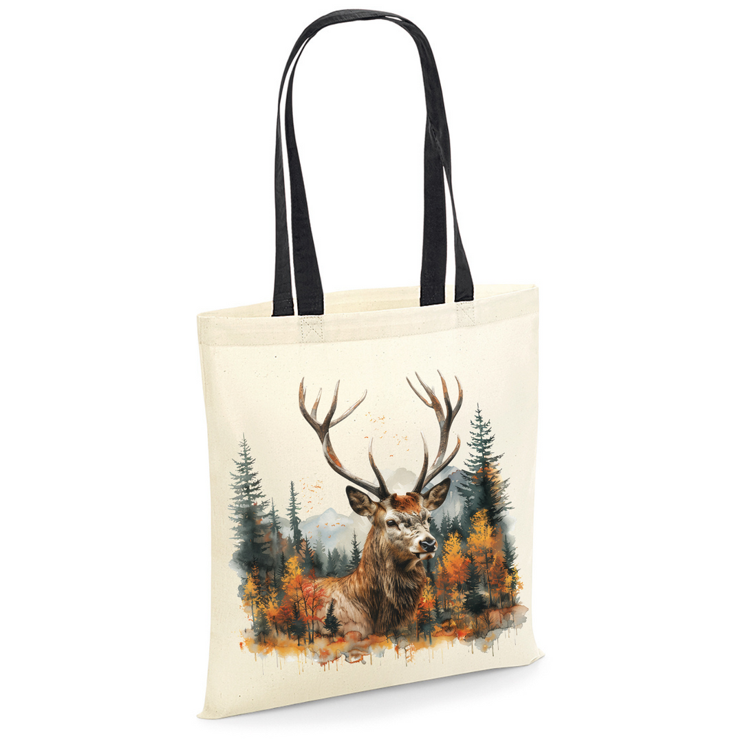 HIRSCH IM WALD Baumwolltasche
