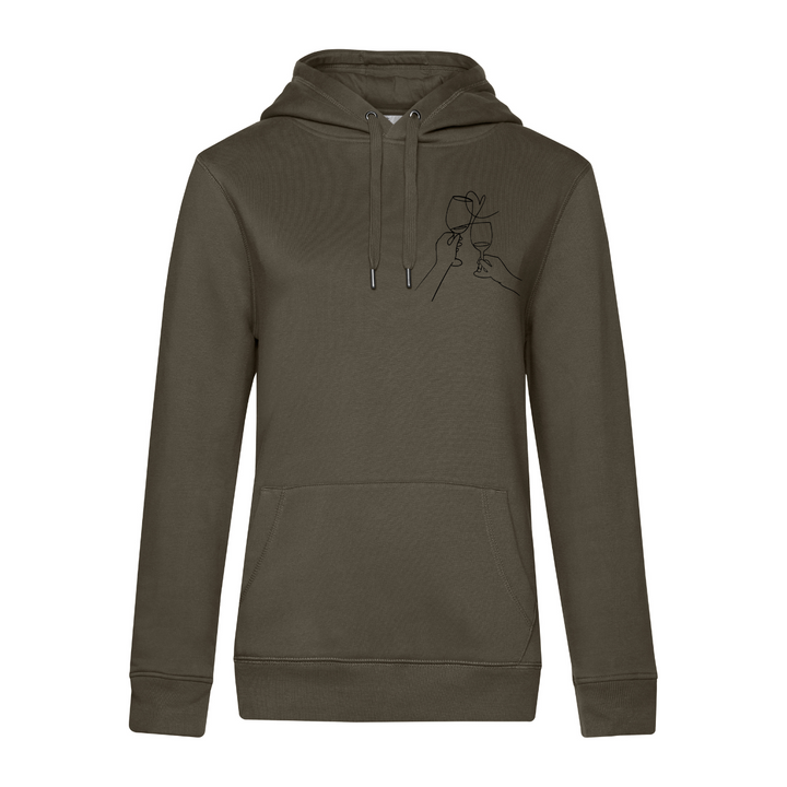 SAVE WATER DRINK WINE Hoodie-Damen