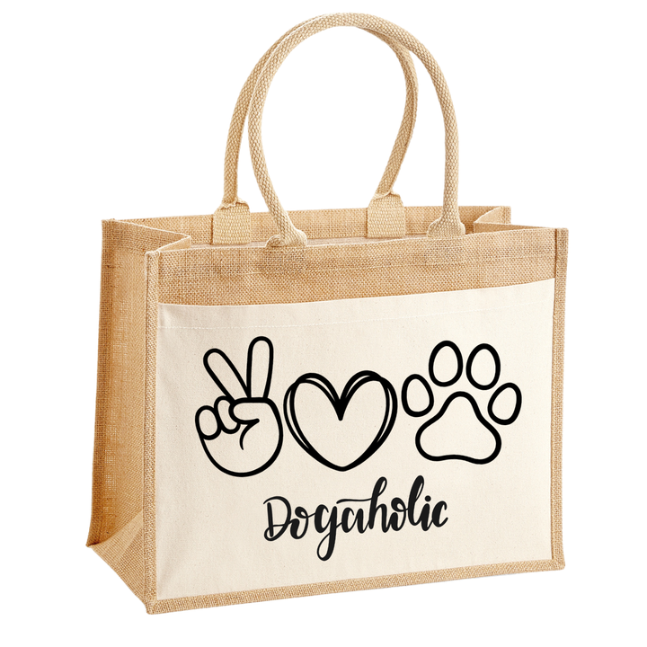 DOGAHOLIC Jute Shopper