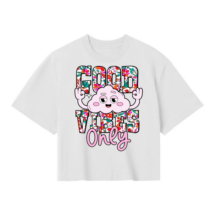GOOD VIBES ONLY Crop Top