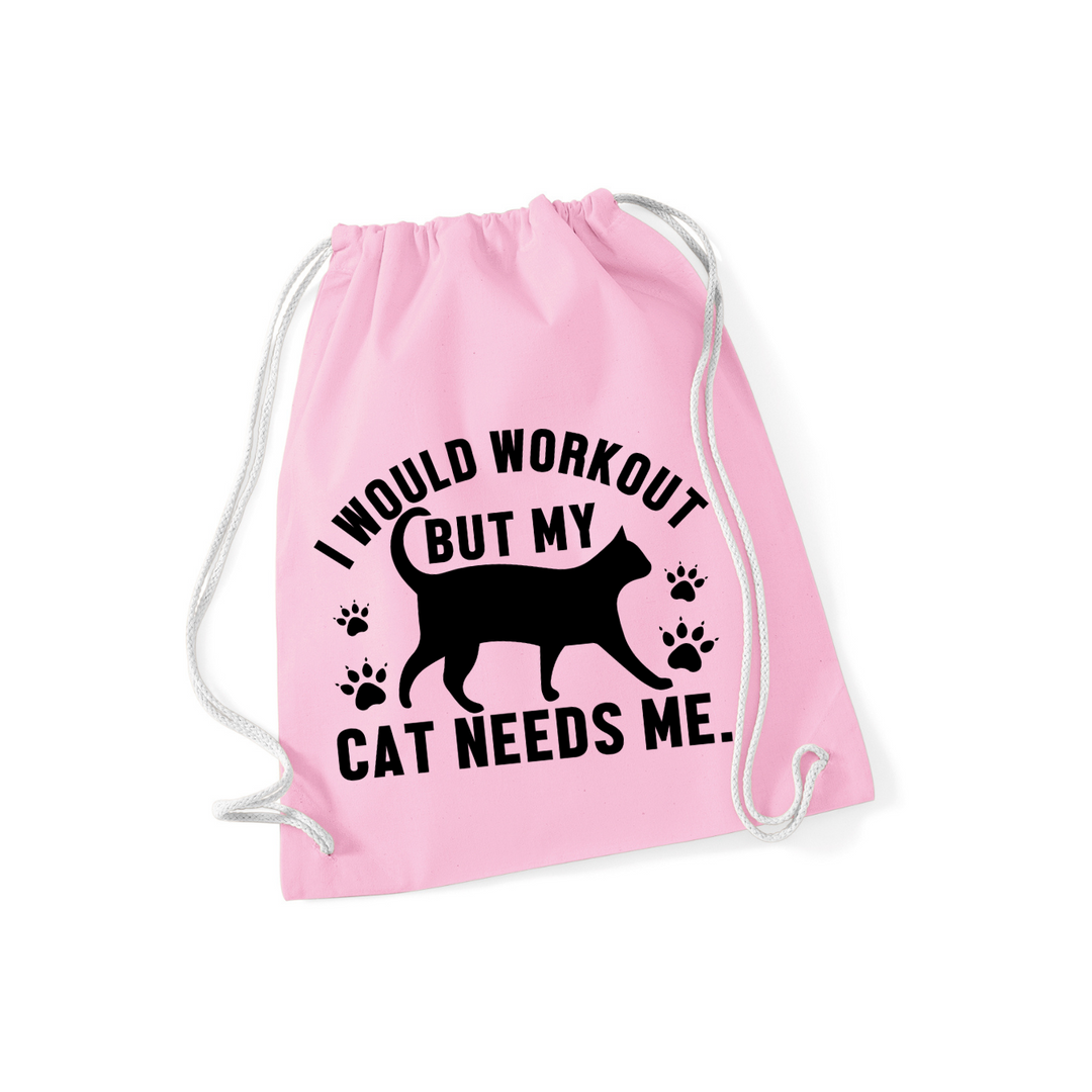 MY CAT NEEDS ME Sportbeutel