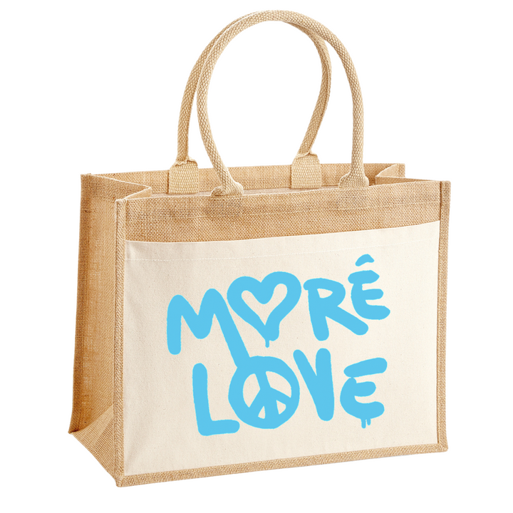 MORE LOVE Jute Shopper