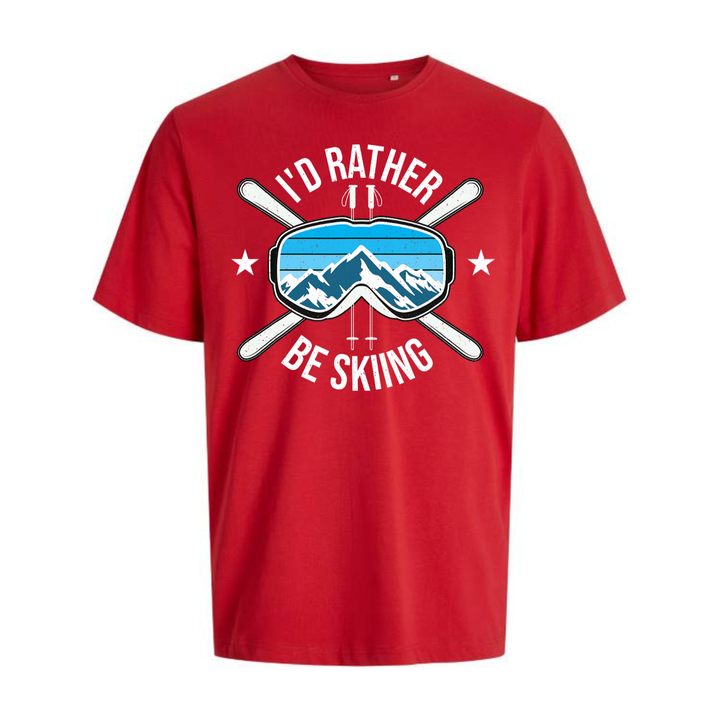 I'D RATHER BE SKIING T-Unisex