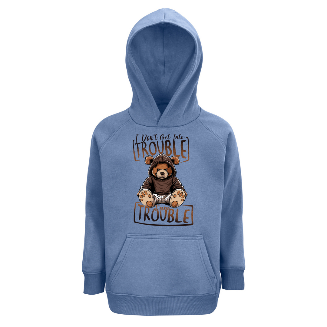 TROUBLE BEAR Hoodie-Kids