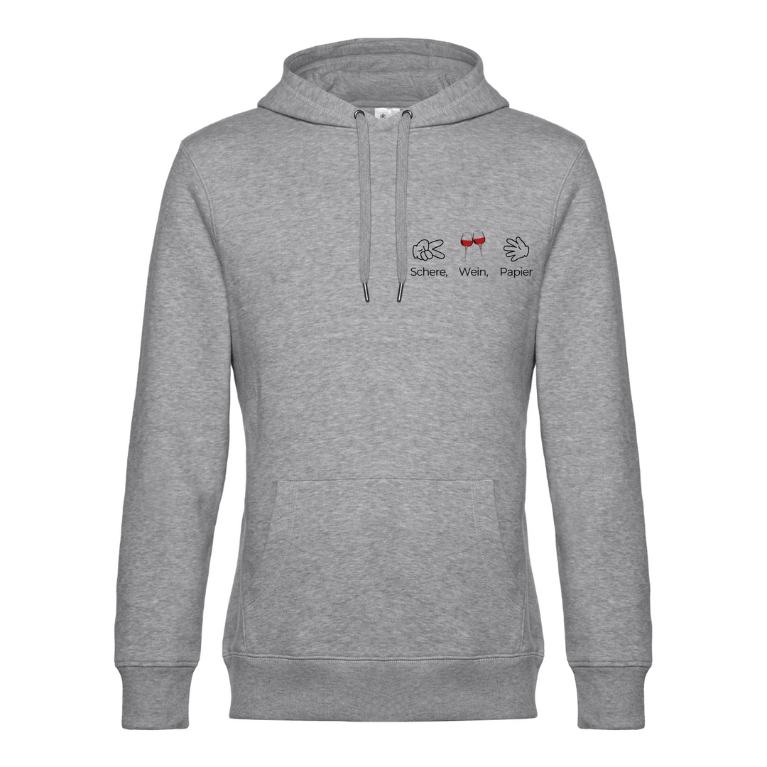 SCHERE WEIN PAPIER Hoodie-Damen