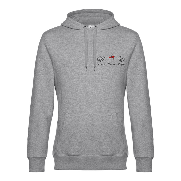 SCHERE WEIN PAPIER Hoodie-Damen