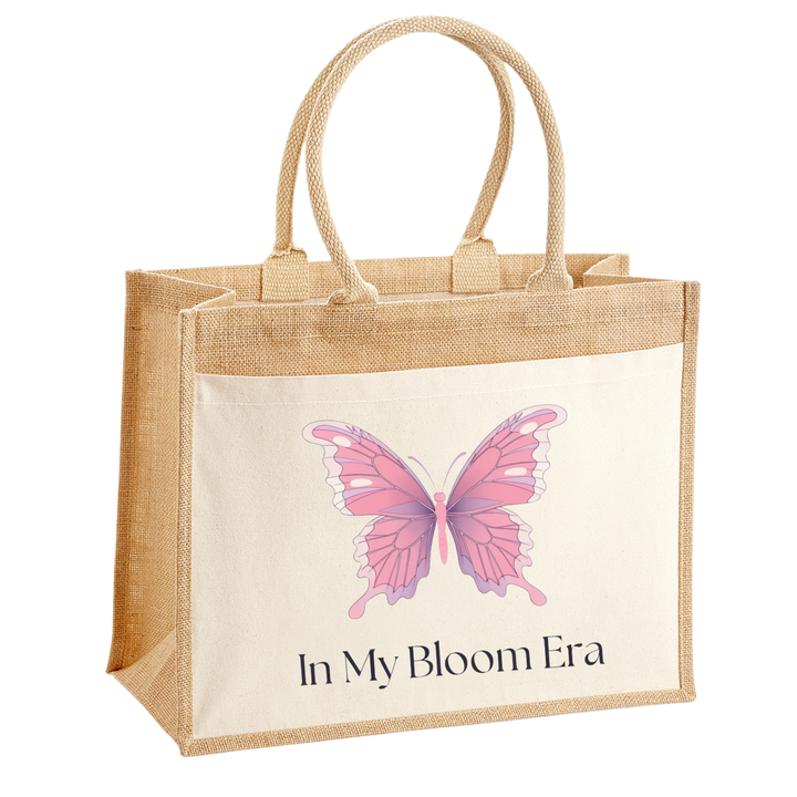 IN MY BLOOM ERA Jute Shopper