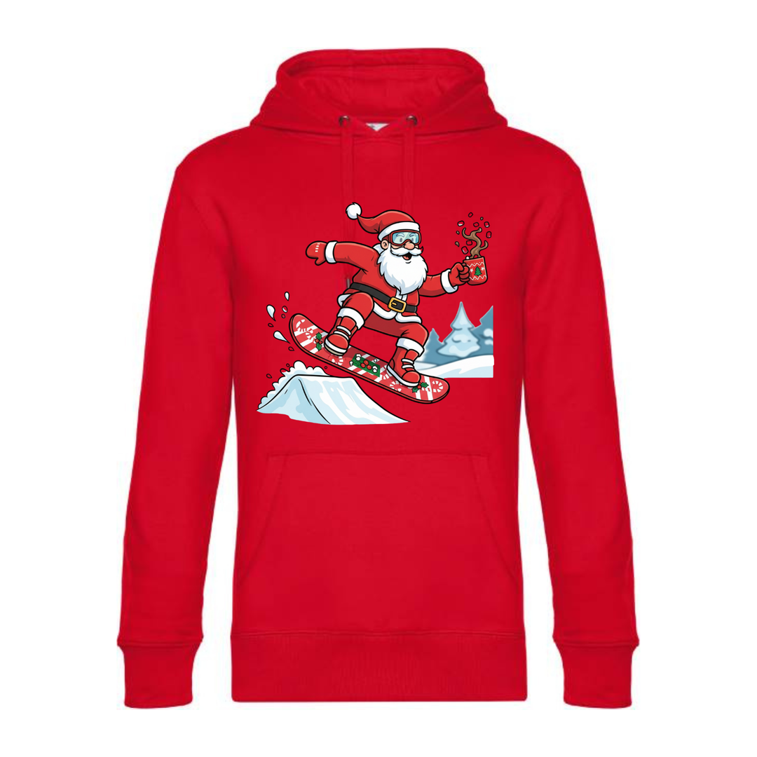 SNOWBOARD SANTA Hoodie-Herren