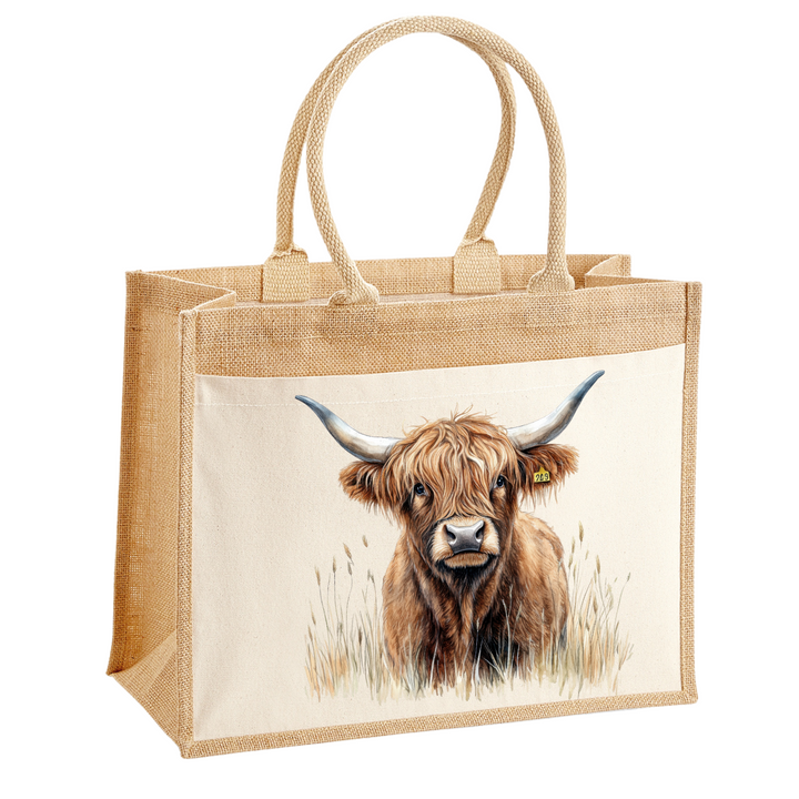 HOCHLAND-RIND II Jute Shopper