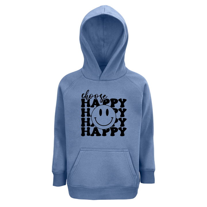 CHOOSE HAPPY Hoodie-Kids