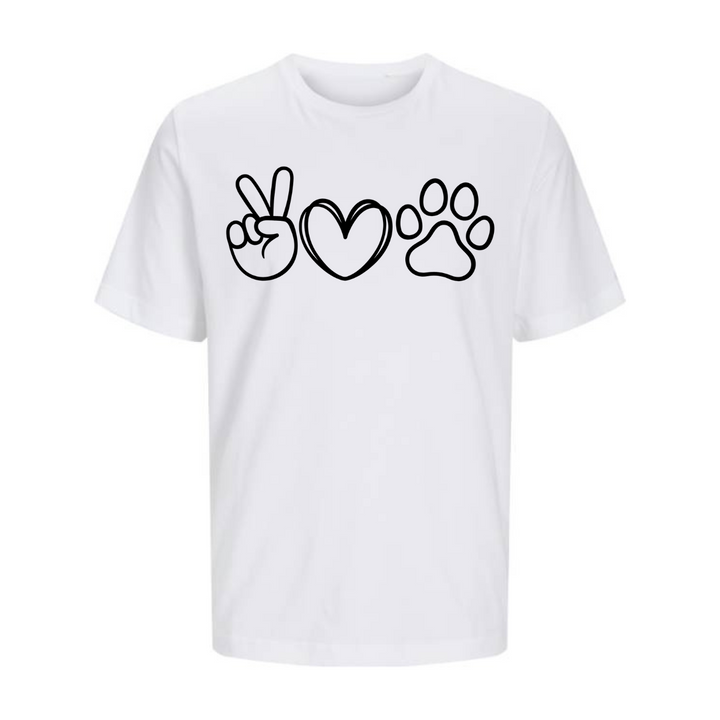 LOVE PEACE PAW T-Unisex