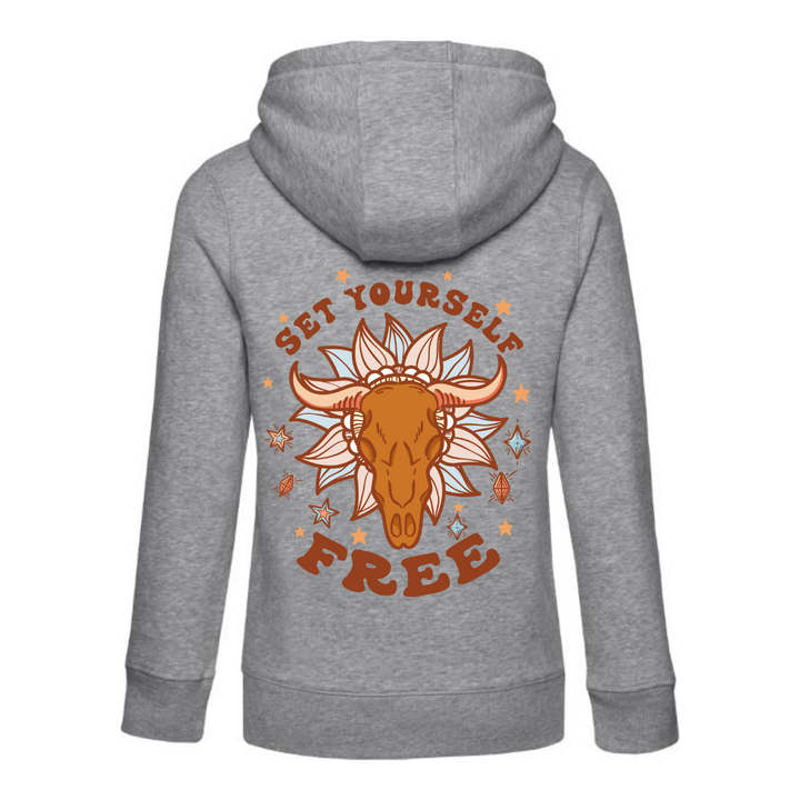 SET YOURSELF FREE Hoodie-Damen