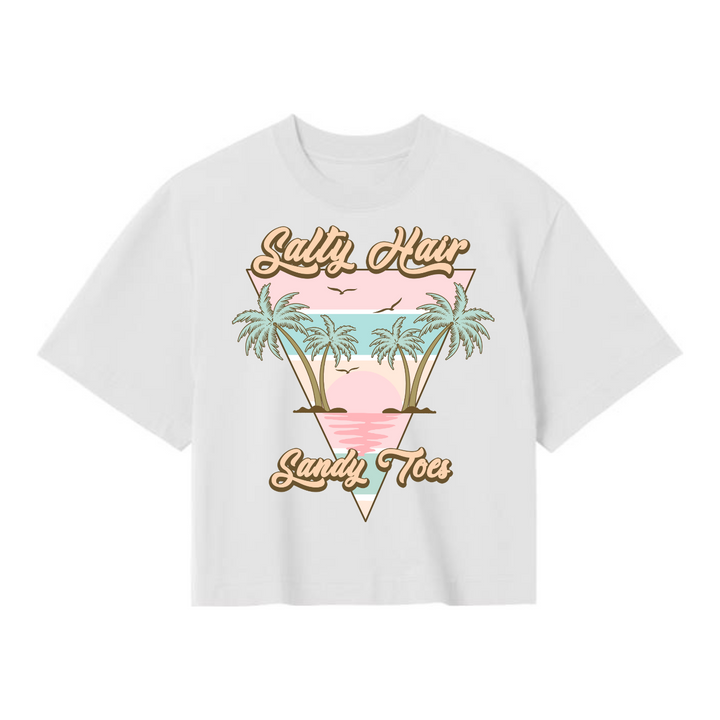 SALTY HAIR SANDY TOES Crop Top