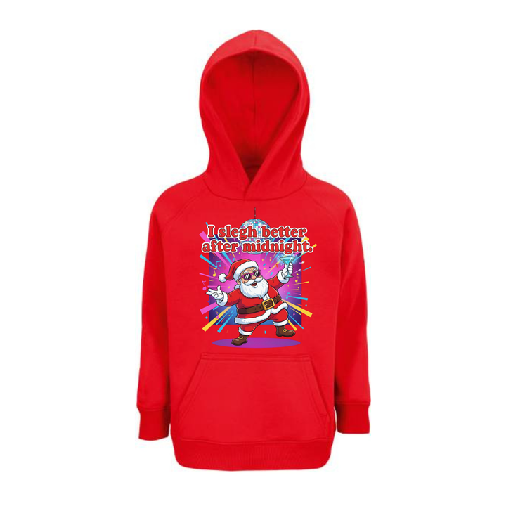 I SLEGH BETTER AFTER MIDNIGHT Hoodie-Kids
