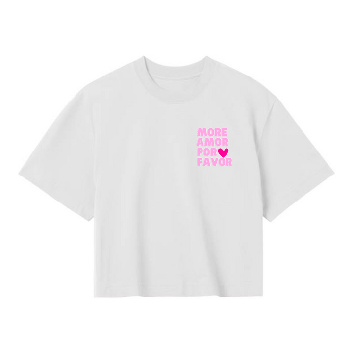 MORE AMOR PER FAVOR Crop Top