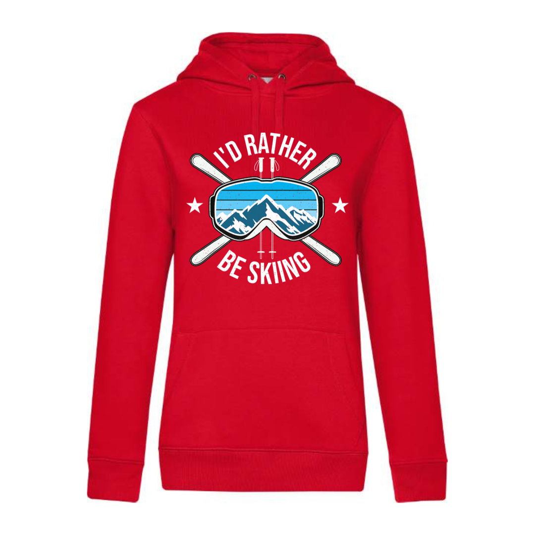 I'D RATHER BE SKIING Hoodie-Damen