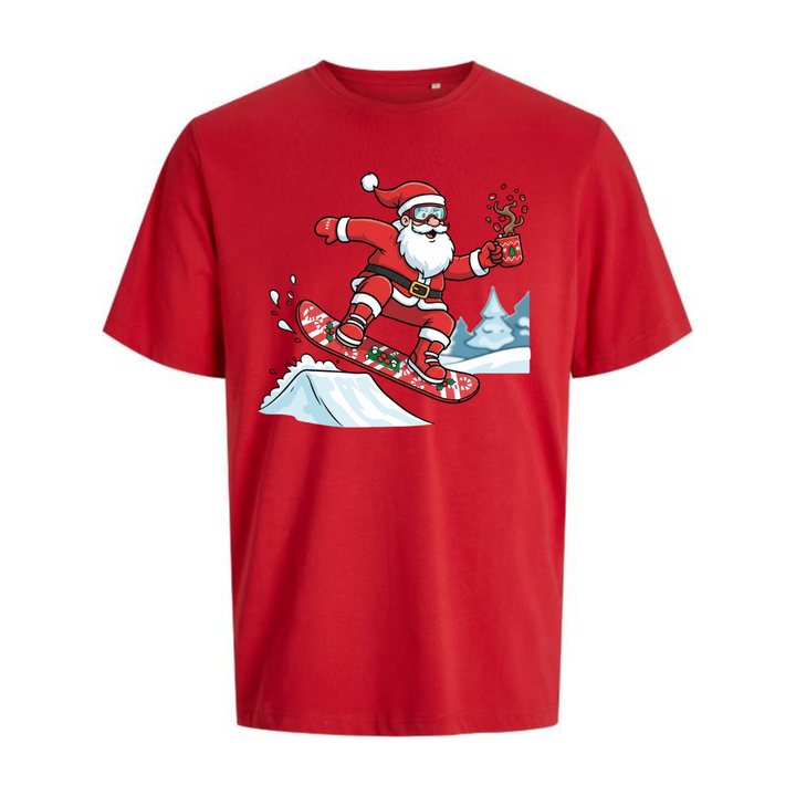 SNOWBOARD SANTA T-Unisex