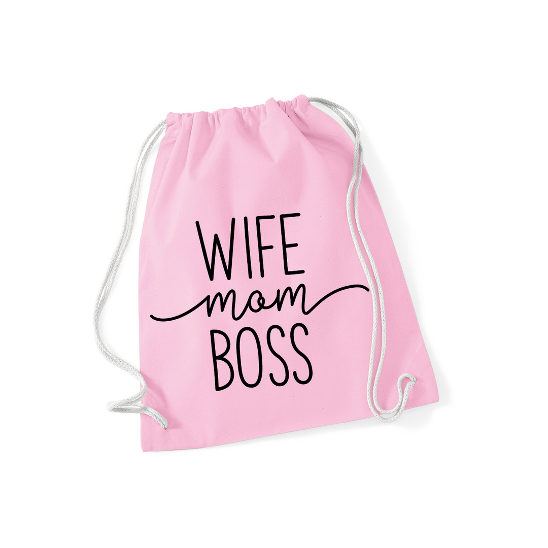 WIFE MOM BOSS Sportbeutel