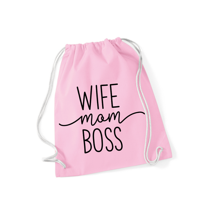 WIFE MOM BOSS Sportbeutel