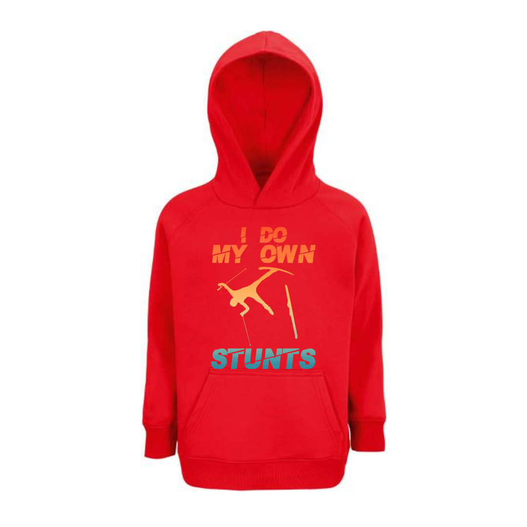 I DO MY OWN STUNTS Hoodie-Kids