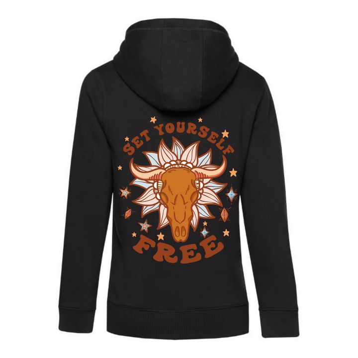 SET YOURSELF FREE Hoodie-Damen