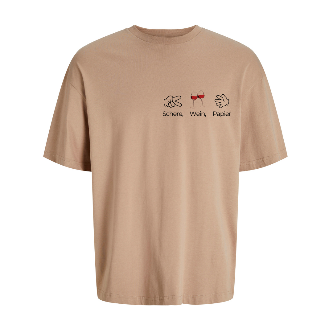 SCHERE WEIN PAPIER Oversize-Unisex