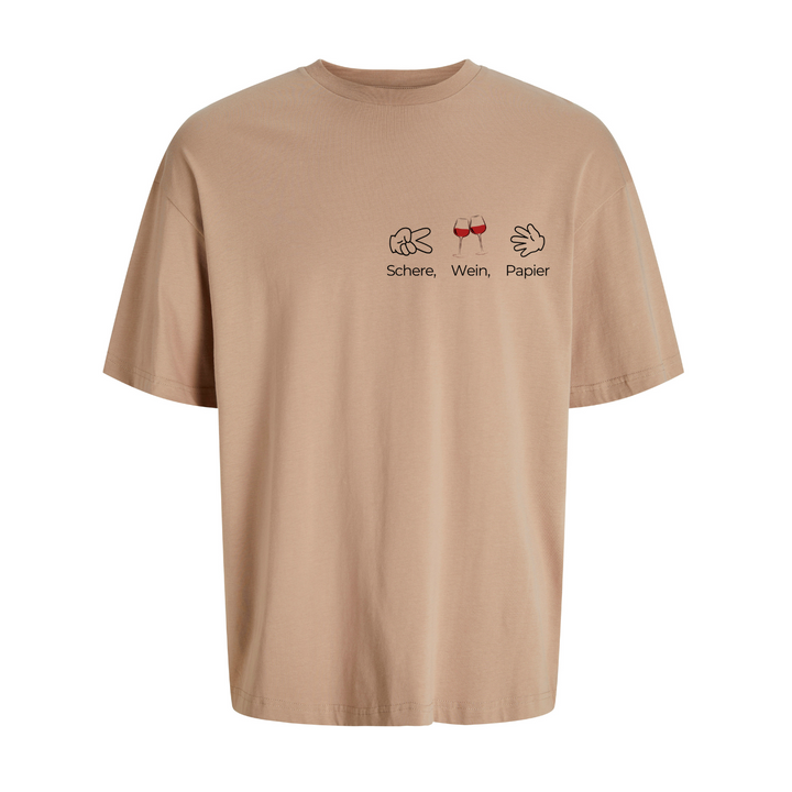 SCHERE WEIN PAPIER Oversize-Unisex