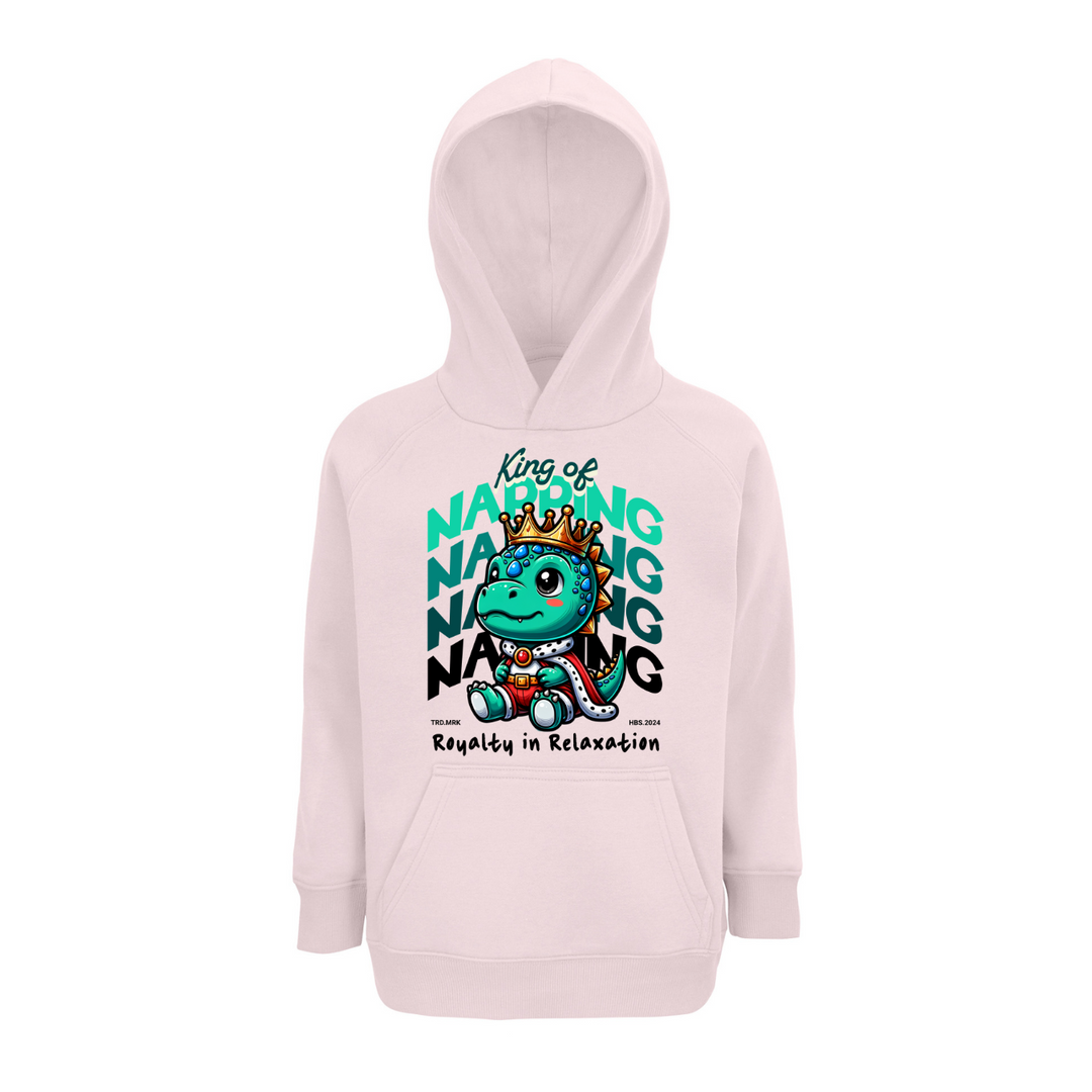 KING OF NAPPING Hoodie-Kids