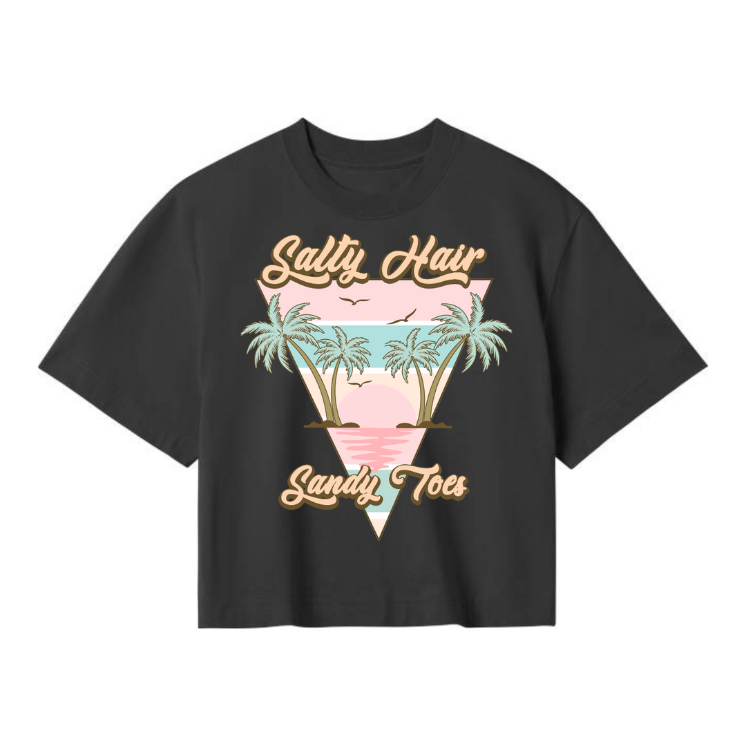 SALTY HAIR SANDY TOES Crop Top