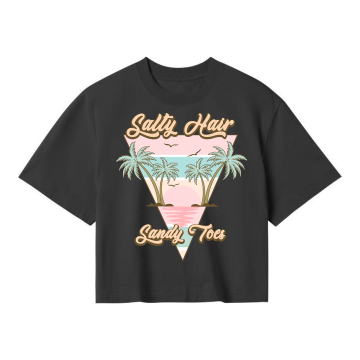 SALTY HAIR SANDY TOES Crop Top