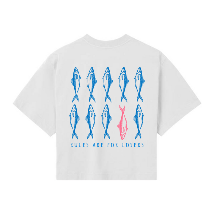 RULES ARE FOR LOOSERS Crop Top