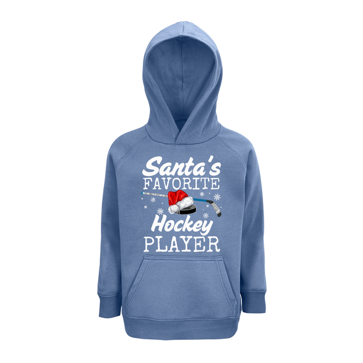 SANTAS FAVORITE HOCKEY PLAYER Hoodie-Kids
