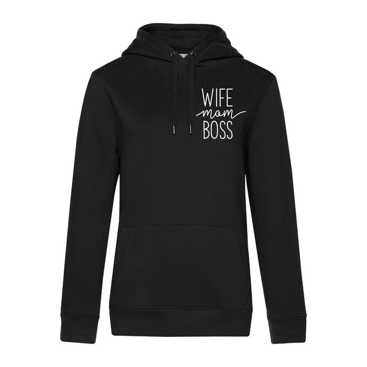 WIFE MOM BOSS Hoodie-Damen