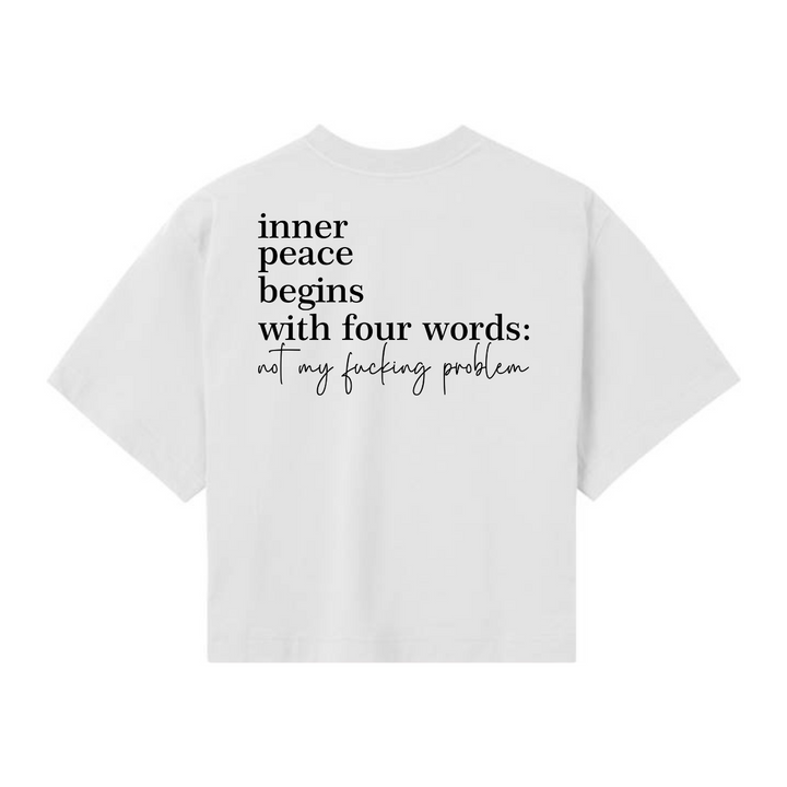 NOT MY FUCKING PROBLEM Crop Top