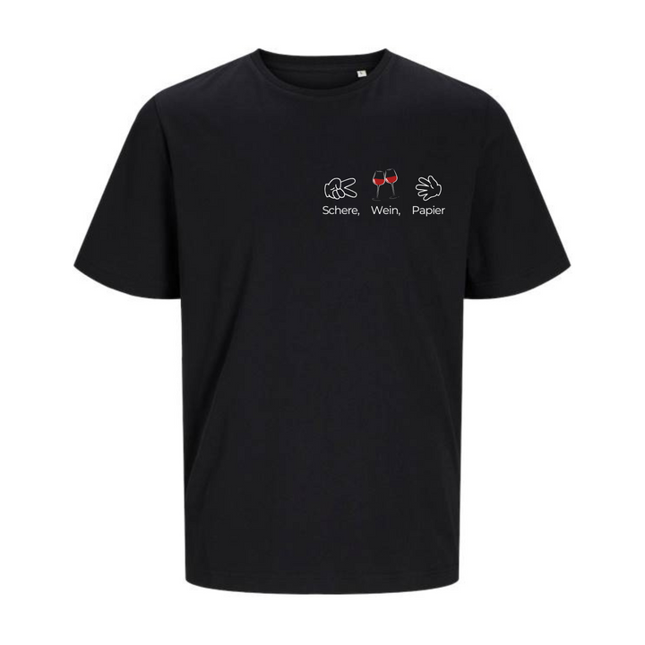 SCHERE, WEIN, PAPIER T-Unisex