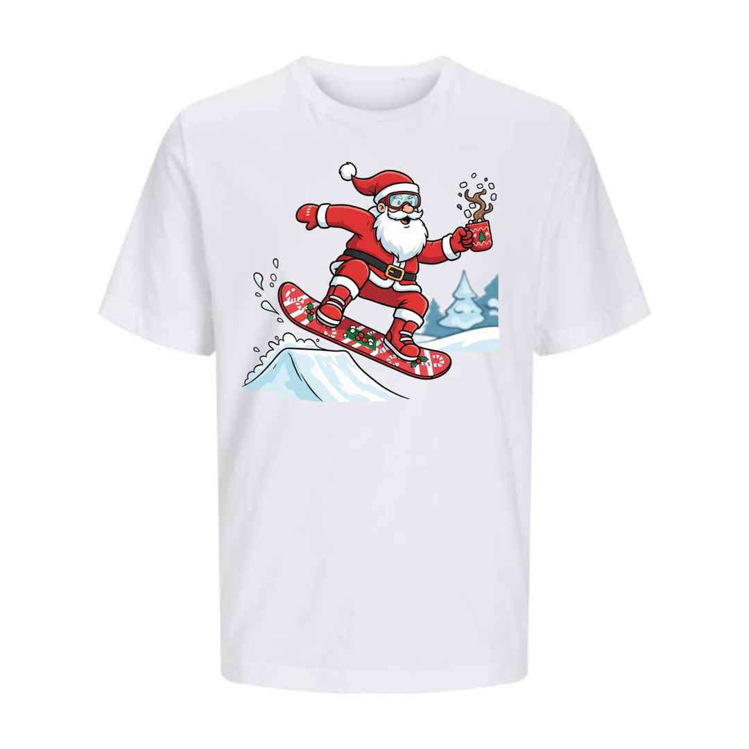 SNOWBOARD SANTA T-Unisex