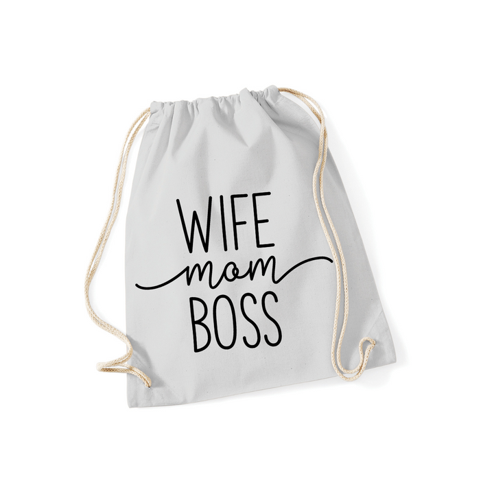 WIFE MOM BOSS Sportbeutel