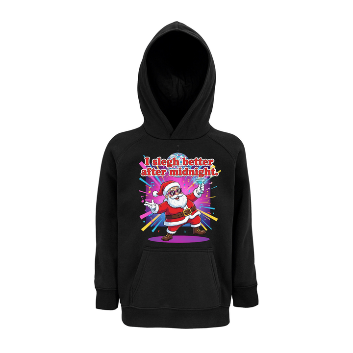 I SLEGH BETTER AFTER MIDNIGHT Hoodie-Kids
