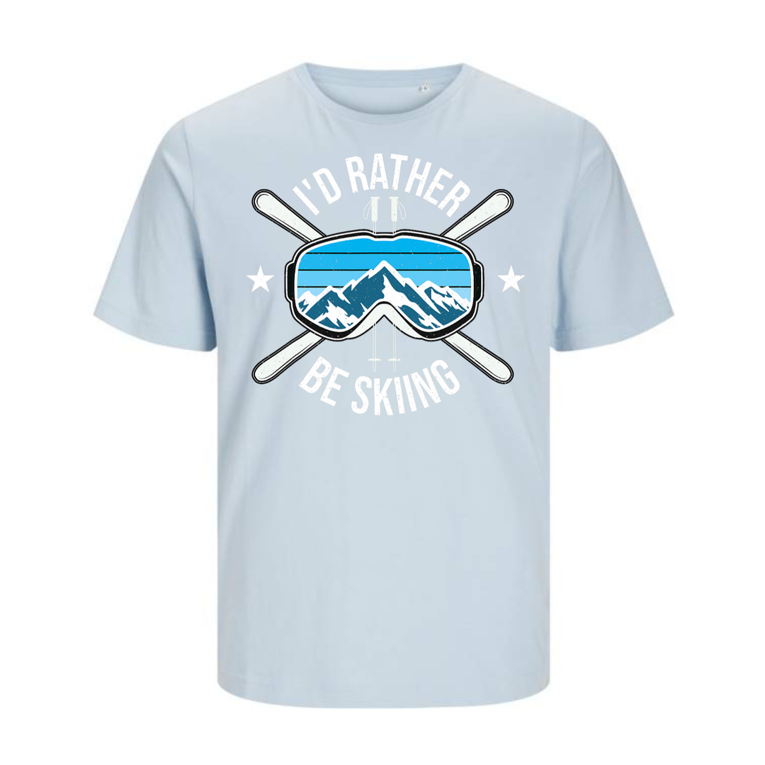 I'D RATHER BE SKIING T-Unisex