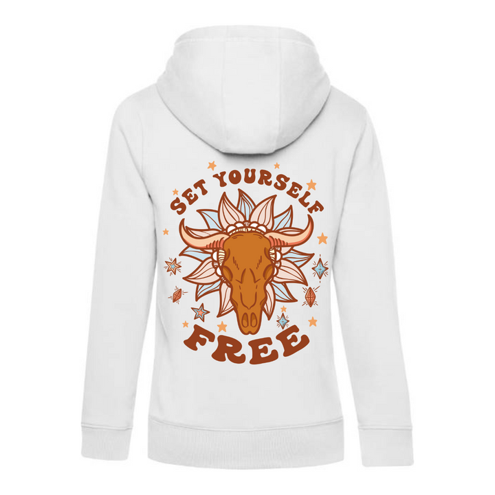 SET YOURSELF FREE Hoodie-Damen