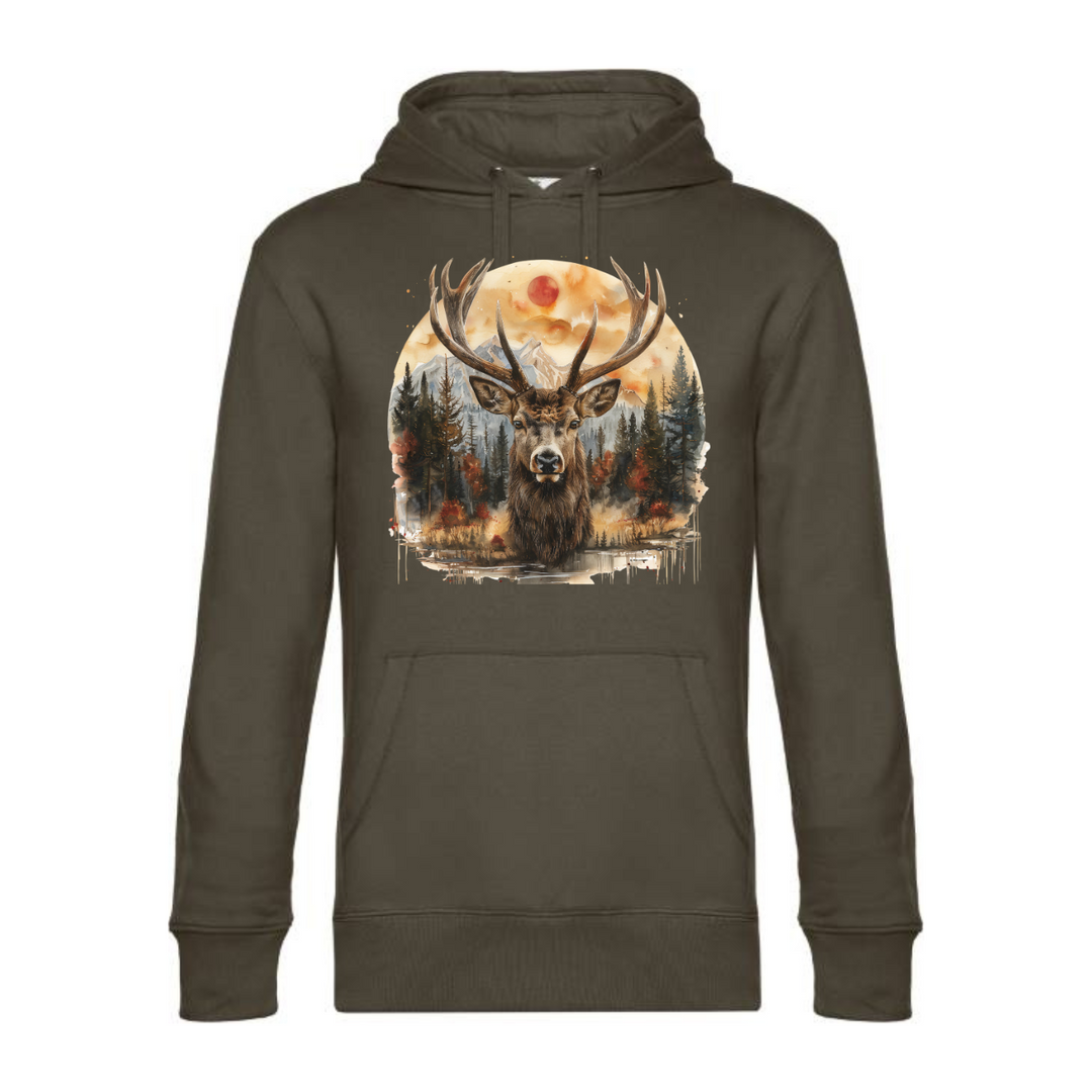 HIRSCH EMBLEM Hoodie-Herren
