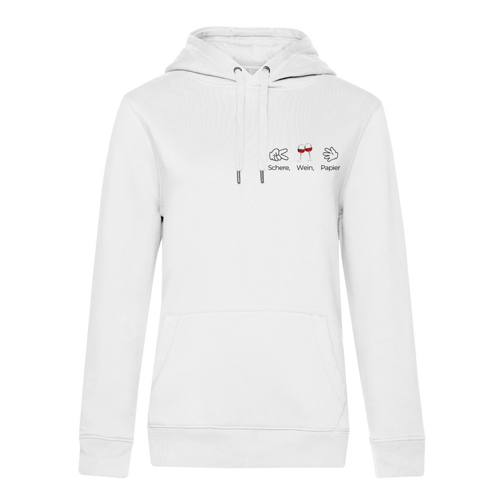 SCHERE WEIN PAPIER Hoodie-Damen