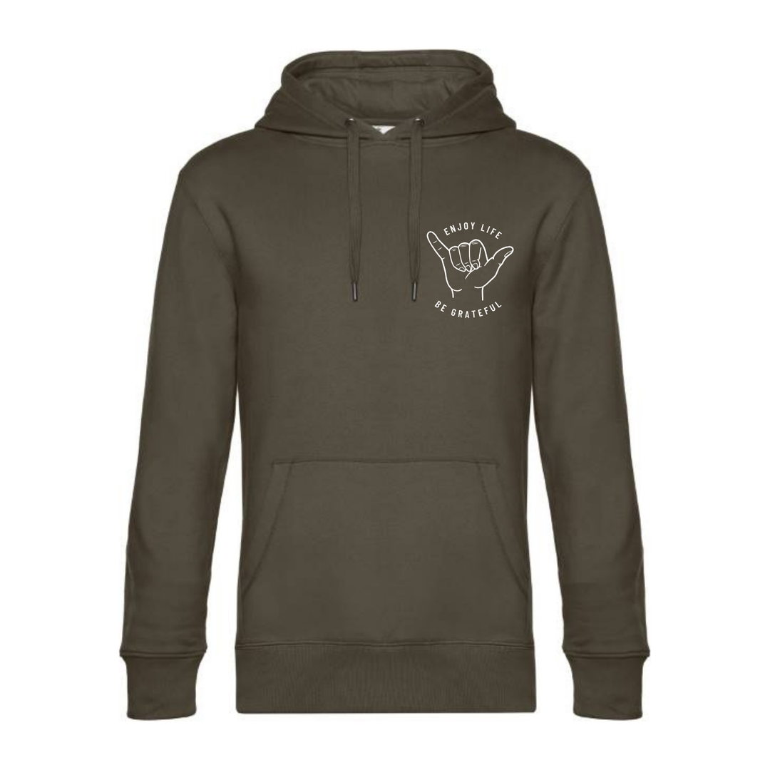 ENJOY LIFE BE GRATEFUL Hoodie-Herren