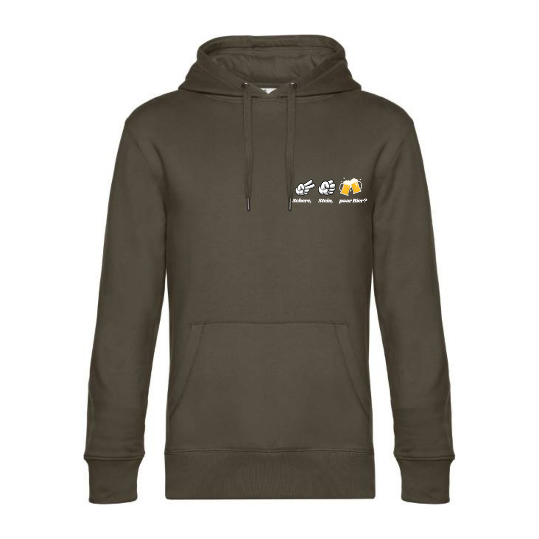 SCHERE STEIN PAAR BIER? Hoodie-Herren