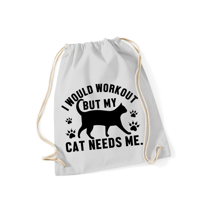 MY CAT NEEDS ME Sportbeutel