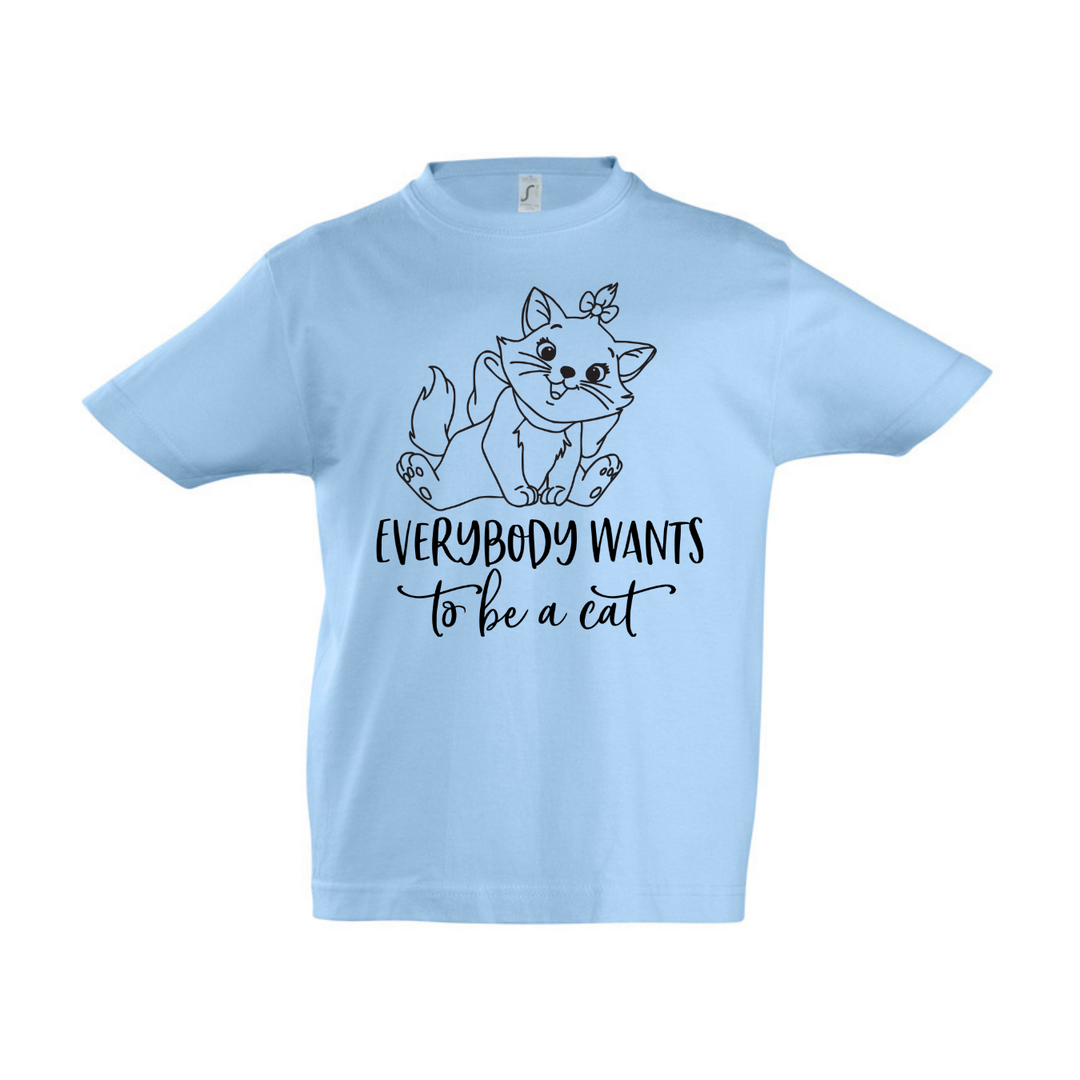 EVERYBODY WANTS TO BE A CAT T-Kids