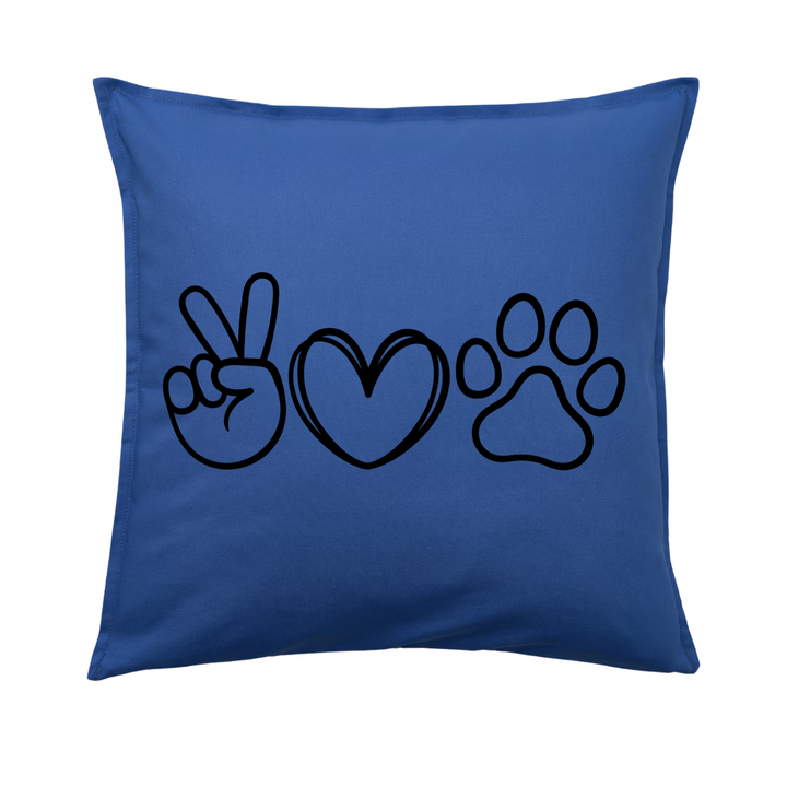 PEACE LOVE PAW Kissenbezug