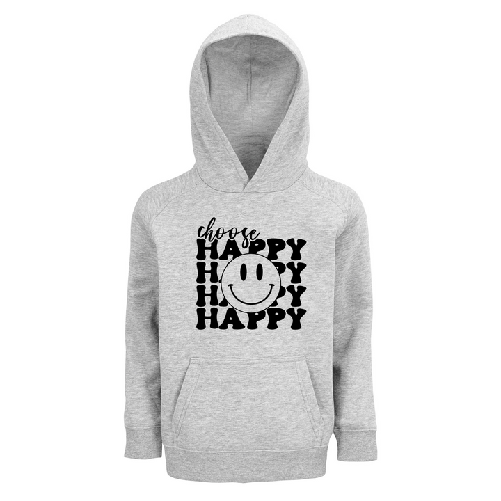CHOOSE HAPPY Hoodie-Kids